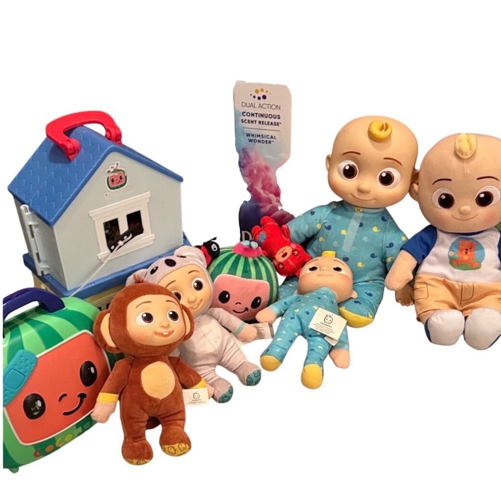 Cocomelon Toy Lot JJ Plush‎ Dolls play House Playset watermelon doctor set